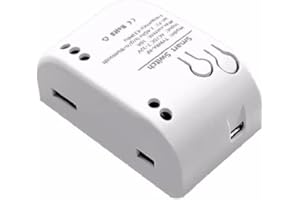 MHCOZY Módulo de interruptor de relé inalámbrico WiFi inteligente de 1 canal USB 5V AC/DC 7-32V, aplicación Tuya Smart Life Control remoto, funciona con Alexa Google Home (1)