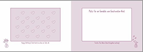 Geschenk zur Geburt für Geschwister: „Endlich großer Bruder-“ + „Hallo, kleine Schwester“-Buch (Erinnerungs-/Foto-Album,Öko, Recycling-Papier) - 7