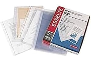 ESSELTE 46101 - Fundas portadocumentos COPYSAFE PP Cristal sin refuerzo 120 micras (caja 100 ud.) Folio. 16 taladros