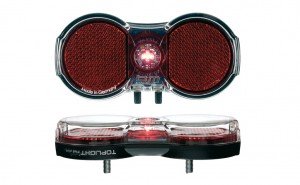 Busch+Müller Toplight Flat LED Rücklicht mit Standlicht für Gepäckträger Montage 50/80 m