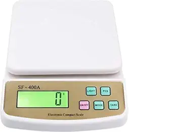 Scholazs Kitchen Scale, Electronic Digital Kitchen Weighing Scale 10 Kgs Weight Measure Spices Vegetable, Liquids, Multipurpose, Weight Scale Kitchen, Kitchen Weight Machine Digital, Weighing Machine