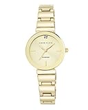 Anne Klein Damenuhr Analog Quarz mit Metallarmband AK/N2434CHGB in der Farbkombination Champagner/Gold