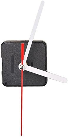 Quartz Clock Movement Mechanism With Hands Parts Kit Replacement ,18 mm /0.72 inches Total Shaft Length,123mm/4.84inch Second hand Length Powered By 1.5V AA Battery Black