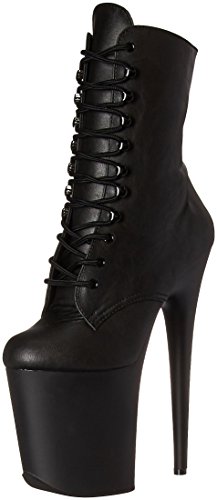 Pleaser FLAMINGO-1020 Blk Faux Leather/Blk Matte UK 5 (EU 38)