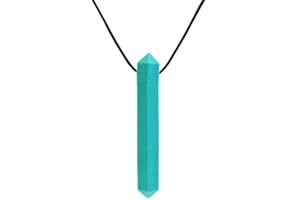 ATC HANDELS GMBH ARK® - Collar masticable en diferentes grosores con cuerda ajustable e instrucciones de cuidado ATC (idioma español no garantizado) – Collar Sensory, bloque de mordedura, masticar, dentición, cristal