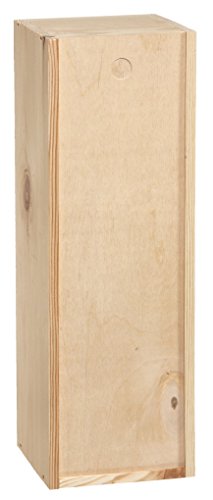 Schreibers – Weinholzkiste mit Holzwolle 1er Geschenkkiste Weinbox Weinkiste Holzbox Geschenkbox – 1St - 2