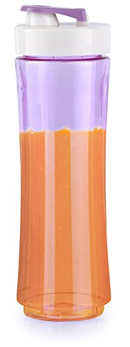 Standmixer Universalmixer Smoothie Mixer Blender Zerkleiner Ice Crusher 300 Watt Farbe Violett 2 Trinkflaschen - 3