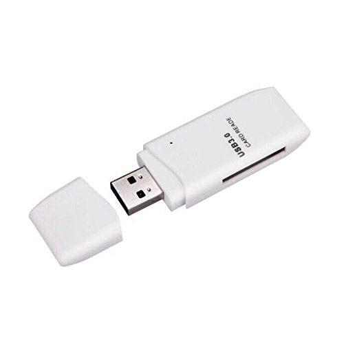 Generic 5 Gbps Schnelle USB 3.0 Adapter SD/Micro SD Kartenleser – Weiß - 3