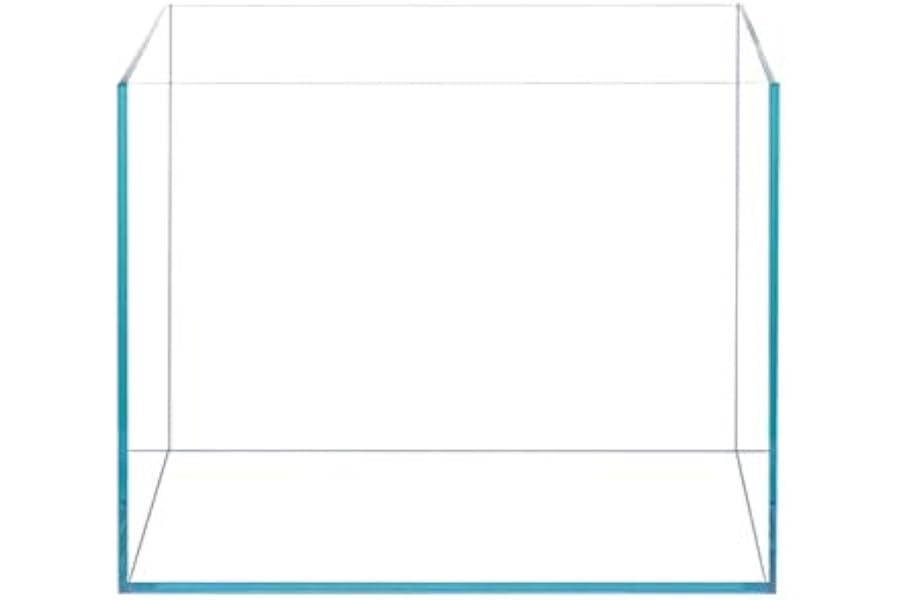 26 Litre Rimless Low Iron Glass Aquarium Tank (11.8" L × 11.8" W × 11.8" H / 30cm x 30cm x 30cm), Thickness Standard Jointed