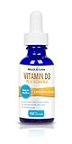 Vitamin D3 Liquid Drops with Vitamin K2 MK-7 ★ New ★ Full 2,000 IU Per Drop - Vitamin D Drops all Natural, Effective, Safe - 4-5 Times Stronger than Other Brands - 900 Doses in 1 Oz Dropper Bottle