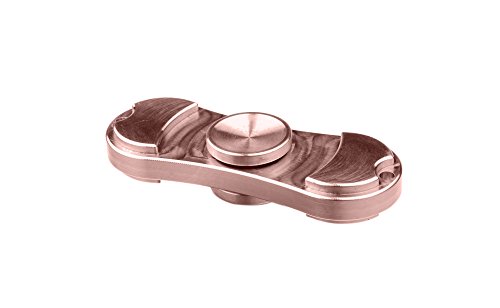 Fidget Hand Spinner Finger EDC Toy 100% Brass Stress Reliever Reducer Anxiety Focus Idle Killing Time (Copper)