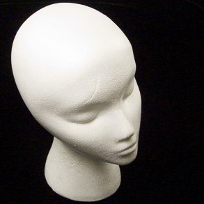 Styrofoam Wig Head (Female)