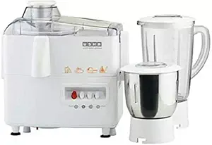 Usha JMG 3345 230 W Juicer Mixer Grinder (White, 2 Jars)
