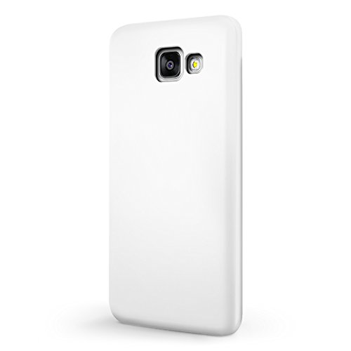 SLEO Funda para Samsung Galaxy A5 2017 PC Back Cover de Parachoques Duro Cubierta Protectora para Samsung Galaxy A5 2017 - Blanco