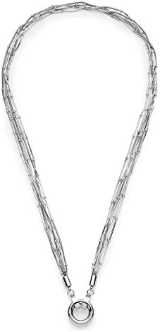 JEWELS BY LEONARDO Women-Necklace without pendant Noale Darlin's stainless steel silver 45 cm clip fastener  016507