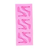 Alta calidad. Nicedeal - Moldes de Silicona para Tartas con diseño de Zapatos de tacón Alto, moldes para Fondant y Chocolate