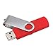 Produktbild TLfyajJ Mini USB Stick, 4/8/16/32/64/128G Metall USB 2.0 U-Laufwerk Flash Drive Memory Stick, für Computer-Handy rot 32G