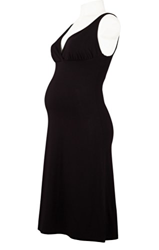 Picchu Maternity nursing nightdress, Black, size 8