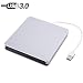 Produktbild Externe DVD-CD-Laufwerk USB 3.0 Brenner Writer Drive Player Hochgeschwindigkeit-Datenübertragung für Laptop/Desktop/MacBook/Mac OS / Windows10 / 8/7 / XP/Vista