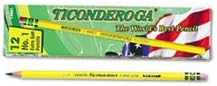 Dixon - Ticonderoga Pencil,w/ Eraser,No 1,Extra Soft,YW, Sold as 1 Dozen, DIX 13881