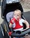 Hands free wearable on the go Baby Bottle Holder and Pacifier Holder. Stops bottles and pacifiers from being dropped and getting dirty. Encourages self feeding. Practical and innovative, a perfect gift for Baby or Babyshower for expectant Mum to be. Red