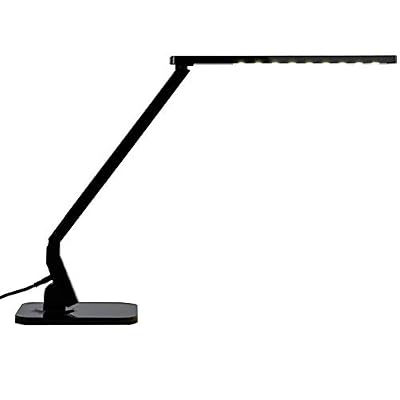 Lampenwelt LED Lampe à poser"Eleni" (Avec variateur d'intensité tactile) à intensité variable (Moderne) en Noir en Plastic e. a. pour Bureau (1 lampe,à A+) de Lampenwelt | Lampe de bureau LED