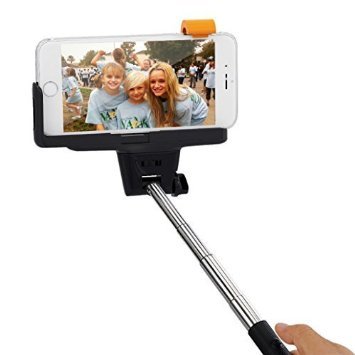 Selfie Stick, THZY Selbstportraet Einbeinstativ Erweiterbar Selbst Photografieren-Stick mit integriertem Bluetooth-Fernausloeser und Einstellbar Grip Halter