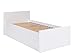 Produktbild Mirjan24  Jugendbett Cosmo CS08 mit Lattenrost, Funktionsbett für Jugendzimmer 80x200 cm, Komfortbett, Kinderzimmer, Bett (Weiß)