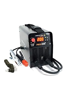 Proweltek Poste a souder Inverter pro200 - livré avec kit Soudeur Gant Soudeur Anti Chaleur et lot d'électrode 2,5 mm