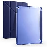 Aksesuarcim Apple iPad 10.2 (8.Nesil) ile Uyumlu Kılıf Silikon Yumuşak Kalem B&ouml;lmeli Esnek 4 Farklı Stand Olabilen Tablet Kıl