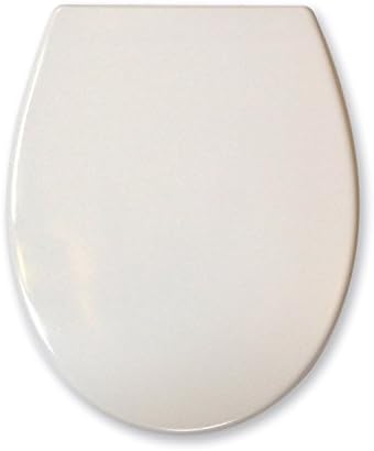 Premium Universal Standard Shape Top Fixing Soft Closing Toilet WC Seat with Quick Release Hinges For Easy Cleaning White Duroplastic Construction