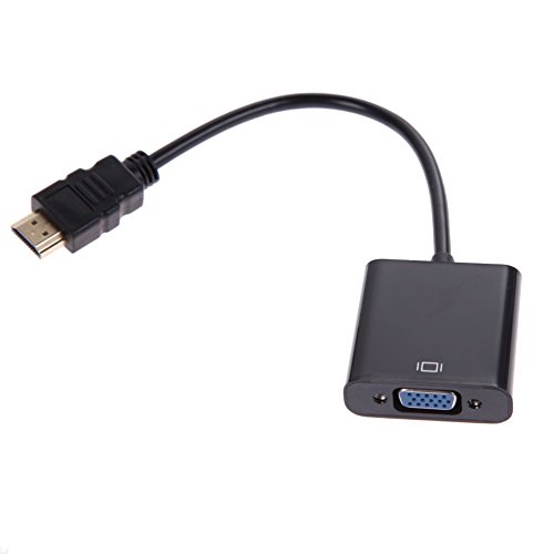 Balai 1080P Mikro HDMI/Mini-HDMI/HDMI zum VGA Konverter Adapter mit Audio Video Kabel(Schwarz) - 2