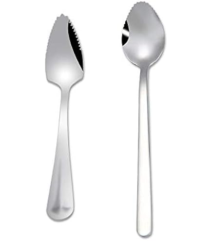Set Di 2 Cucchiai Per Pompelmo In Acciaio Inox - Con Bordo Ondulato, Per Kiwi E Agrumi - Foto 11