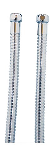 Brauseschlauch für Badeofen | Metall | Chrom | Mit Drehkonus | 1,50 m