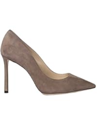 Jimmy Choo Mujer ROMY100SUELIGHTMOCHA Marrón Gamuza Zapatos Altos