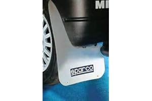 MSA, 4 parafanghi bianchi con logo Sparco, stile rally, per auto, universali