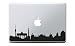 Produktbild MacBook Sticker Berlin City Skyline, für MacBook Pro und MacBook Air, schwarz Vinyl, Aufkleber, Decal