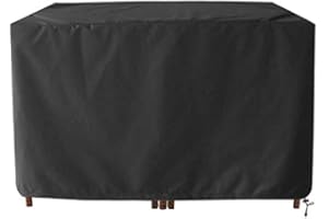 Boerni Garden Table Cover, Tear Resistant Outdoor Table Sofa Cover, Waterproof Breathable Oxford Fabric Garden Furniture Cover (53’’x53’’x29’’)