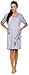 Zeta Ville - Women's Maternity Nursing Nightdress Butterfly Print Gown - 165c (Purple, UK 10)