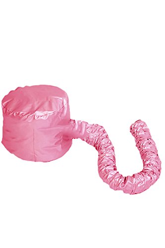 Portable Soft Hairdressing Bonnet Hood Hat Hair Drying Cap Blow Dryer Attachment for Salon Barber Home Travel Pink