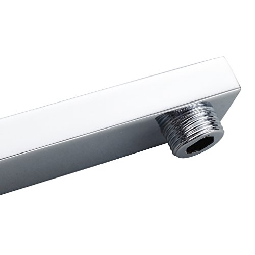 Auralum® 35cm Brausearm Wandarm Duscharm für Kopfbrause Regendusche Duschbrause Messing Zulaufarm Deckenzulauf Dusche verchromt - 3