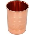 OSNICA 2 Pieces Handmade Copper Glass Cup for Water India Copper Tumbler Better Then Glasses, Safer Than Plastic Capacity 350 Ml (Design 02)