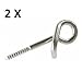 Produktbild 2 Stück Schaukelhaken, Haken 140 x 10mm Sicherheitshaken Hängematte, 2 X 1 Pck.