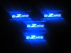 AUTO CONCEPT Door Steel Plates with Blue LED Light for Suzuki DZIRE- Set of 4PCS