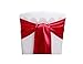 Produktbild Pona® 10 Stück Stuhlschleifen Satin mit gesäumten Rändern - fünf Farben - Schleife, Hochzeit, Feier, Geburtstag, Party, Dekoration, Band rot