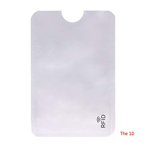 BECU Cobre Berilio Funda Protector de Tarjeta de Crédito Pochette sécurisée Bloqueo RFID Titulaire de la Tarjeta de Identidad Pasaporte Escudo en Hoja 10pcs