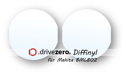 Preisvergleich Produktbild 2x .drivezero. Diffinyl Lichtstreufolien, für Makita BML802 Akku-Lampe