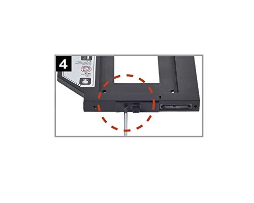 SilverStone SST-TS06 – Externes USB 2.0 2,5″ Festplattengehäuse für 12,7 mm Slimline SATA-SSDs oder -HDDs inklusive SSD/HDD-Einbaurahmen-Adapter für den Einschub in den ODD-Notebook-Schacht, schwarz - 14