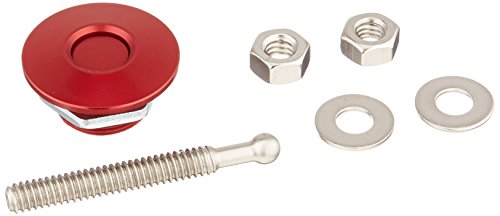 Quik-Latch ProductsQL-25-RD 1.25" Diameter Red Anodized Aluminum Mini Quick Release Latch