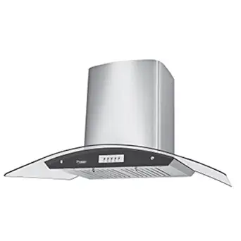 Prestige 90cm 850 m3/hr Chimney (GKH 900 CS, 2 Baffle Filters, Steel & Black)